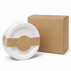 9 Inch Eco Plates 50 Pack, Made from Renewable Sugarcane, BPA-Free and Biodegradable, for Sustainable Parties and Daily Meals