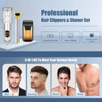 3 in1/1pc Professional Hair Clipper Kit Electric Shaver for Barber Men's Hair Trimmer Electric Shaver Hair Cutting Machine