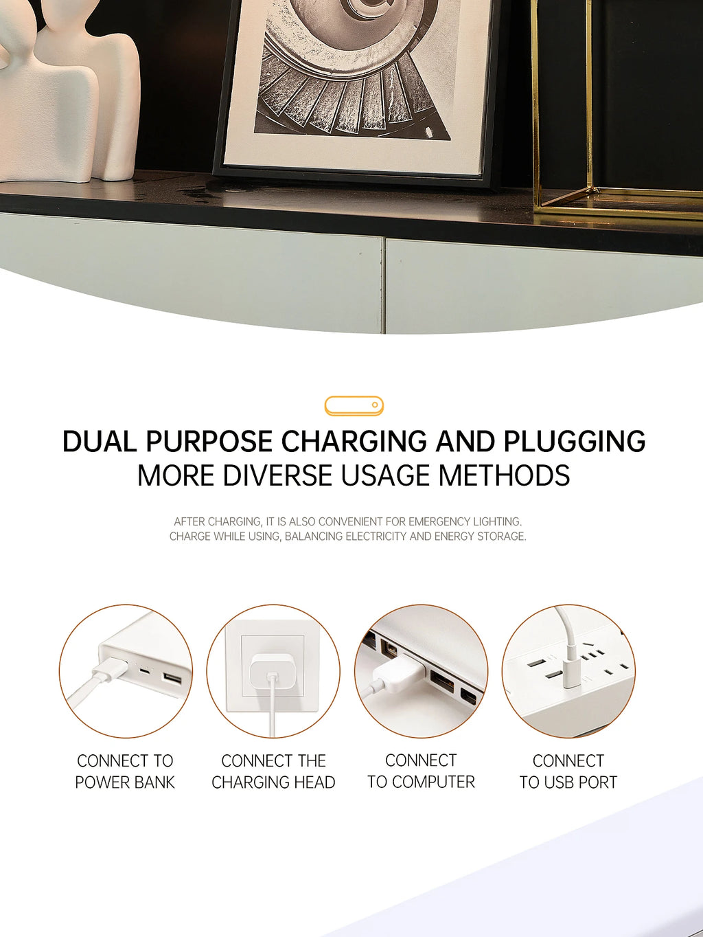 Rechargeable Motion Sensor LED Night Lights (2-Pack)