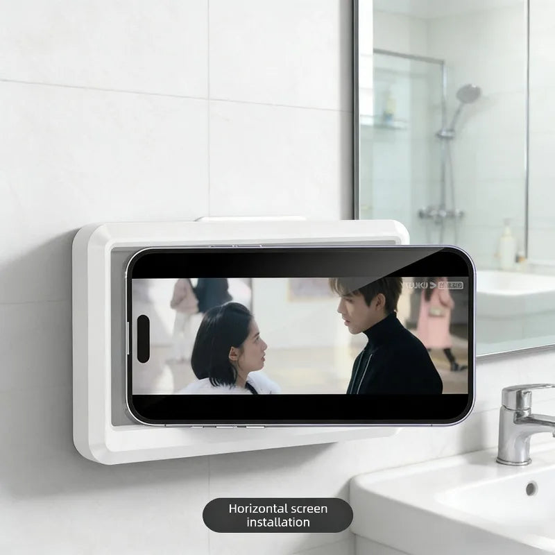 Fixed Universal Waterproof and Anti-fog Mobile Phone Case For Bathhouses Draining Phone Holder Waterproof Touched Shower Phone
