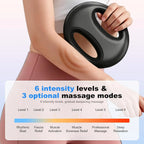 Portable Mini Fascia Ring Massager, Bionic High Frequency Vibration, Comfortable Multifunctional Muscle Massage Tool for Deep Tissue Relief