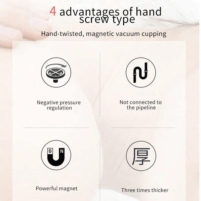 Professional Cupping Medical Chinese Vacuum Body Massager Vacuum Cupping Stimulation Nipple Sucker Inverted Suction Enlarger Cup