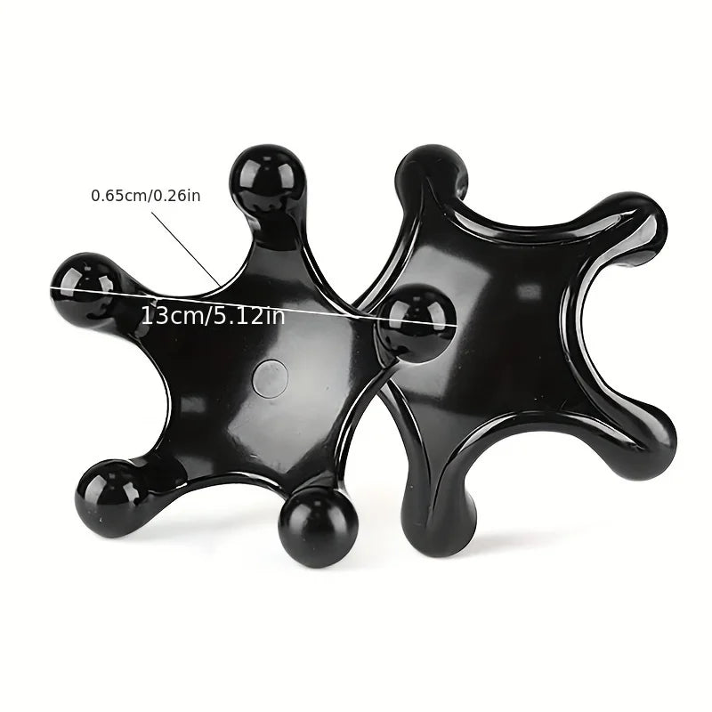 Handheld Massage Tool, Star Shape Manual Massager, Trigger Point Massage Roller for Neck Shoulder Back Muscle Relief, Portable
