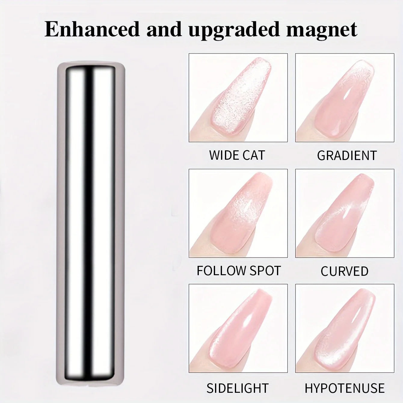 3x0.7cm Round Nail Art Cat Eye Gel Magnetic Pen for Gel Polish 3D Cat Eye Nails Painting Strong Magnet Stick Manicure DIY 2030