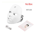 Wireless LED Face Mask 7 Colors Rechargeable Portable Facial Mask Skin Rejuvenation Skin Care Beauty Device