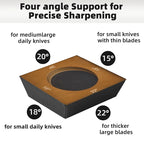 4 Angles Rolling Knife Sharpener Kit For Straight Edge Roller Knife Sharpening With Industry Diamonds Whetstone Chef Knife Set