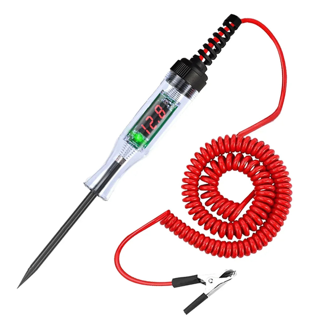 6V 12V 24V Car Truck Voltage Circuit Tester Pen, 5V-90V Digital Display Auto Test Light Probe for Automotive