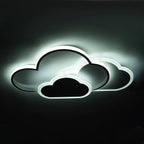 Cloud Shape LED Ceiling Light Fixture Modern 3-Color Lighting Acrylic Ceiling Lamp for Living Room Bedroom Kid's Room 52x31cm