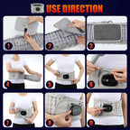 Back Heating Support Belt Airbag Heating Waist Brace Inflatable Vibration Massage Back Brace Belt Abdomen Warmer Lumbar Support
