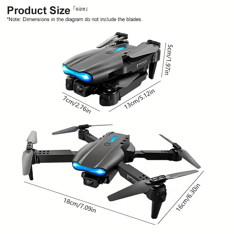 The Upgraded 2026 E99PRO MAX Drone Features Dual 8K Cameras, In-Screen Remote Control, Two Batteries, One-Key Return-to-Home, A Foldable Design, USB Charging, Wi-Fi Connectivity, and Flight Gaming Capabilities. This Drone Is