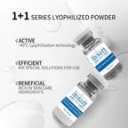 Blue Copper Lyophilized Powder Set Moisturizing Whitening Face Serum Anti Wrinkle Smooth Tender Skin Care Brighten Essence