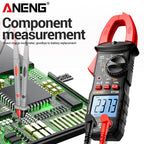 ANENG ST180 Digital Clamp Meter 4000 Counts Multimeter AC Current NCV Capacitance Resistance Frequency Tester Measurement Tool