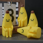 Anxious Banana 3D Printed Figurines – Durable Pla Decor for Home, Office & Car, Giftable
