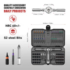 VMAN 66in1 Multifunction Ratchet Screwdriver Set Multi Magnetic Bits Mini Repair Tool Kit Household Tool For PC & Desk Etc.