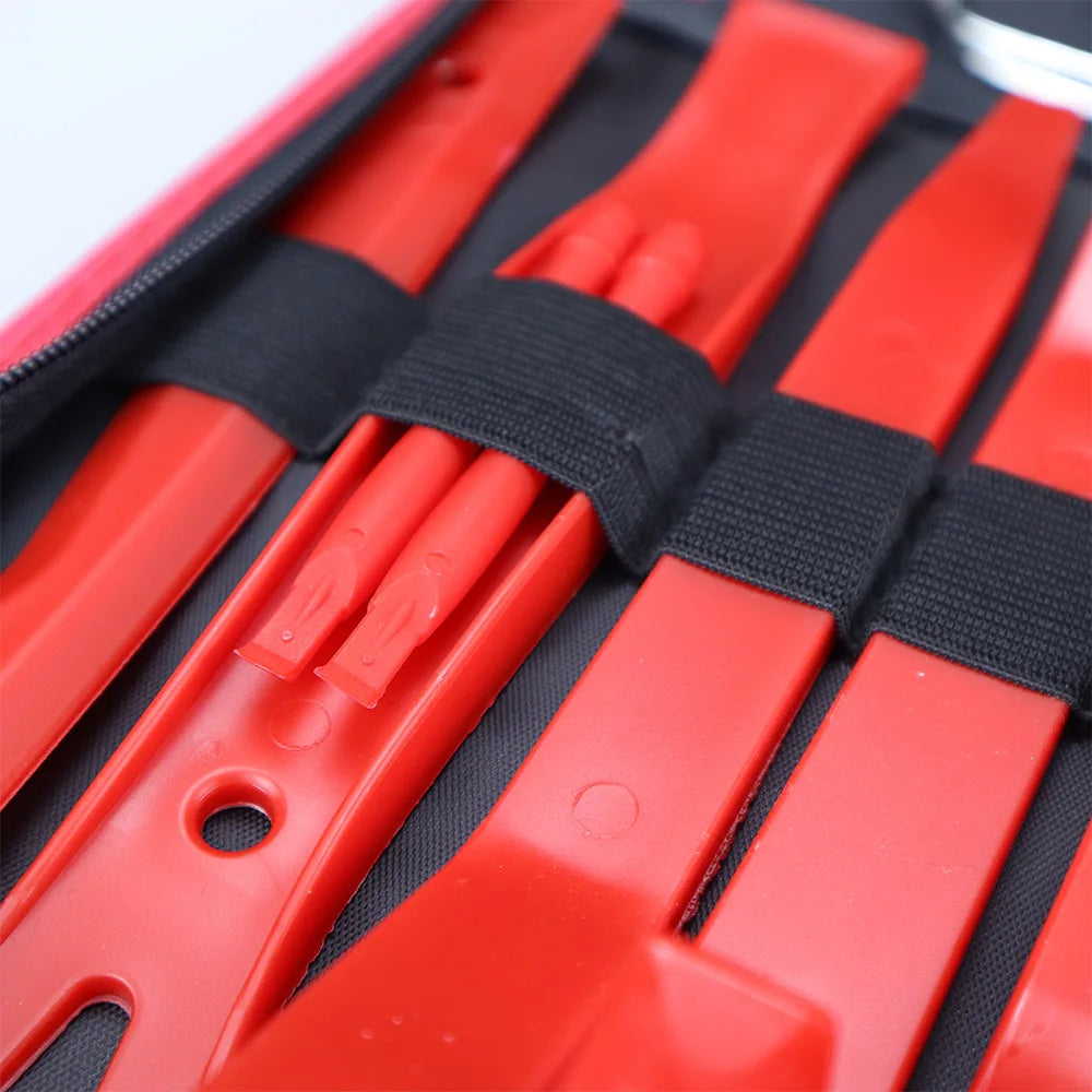 43Pcs Car Trim Removal Tool Set Panel Fastener Clips Removal, Fastener Terminal Remover Tool Round Handle Crowbar Kit Car/Radio