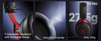 MCHOSE V9 Pro Wireless Gaming Headset 7.1Surround Sound Headphones Noise Canceling Mic Low Latency Lightweight for PS5 PC SWITCH
