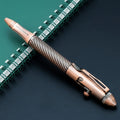 1Pc Brass Pen with Tungsten Steel Nib, Heavy Metal Feel, Retro Design, for Business and Office Use, Rotating and Retractable, Suitable for Students/Organizations, Holiday Gifts, Valentine's Day, Back-To-School Season, School