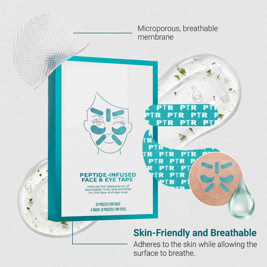 Collagen Peptide Face Eye Mask Tape Reduce Facial Wrinkles Improve Eyes Fine Lines Lift Firm Facial Mask Women Daily Skin Care