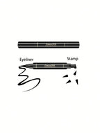 1 Pcs Black Wings Stamp Liquid Eyeliner Waterproof Smudge Proof Quick Dry Precise Tip Beginner Friendly Y2K Party & Daily Makeup