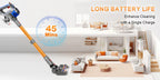 Honki 78KPA Cordless Vacuum Cleaner with LED High Power Strong Suction Wet and Dry Handheld Vacuum Cleaner for Pet Hair Carpet