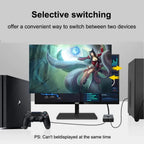 New 4K 3D HDMI-Compatible Switcher Bi-directional 1x2 / 2x1 HDMI-Compatible Adapter Splitter for Laptops PC TV Monitor Projector