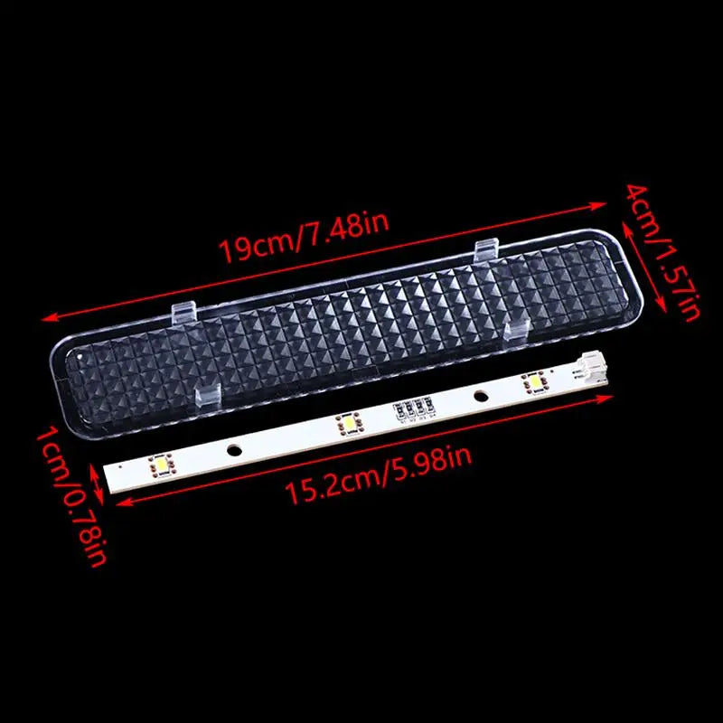 2 Pairs Plastic Freezer Refrigerator LED Strip Light Bar For E349766 MDDZ-162A 1629348 DC12V 2W HCDM415LC BCD-630WT