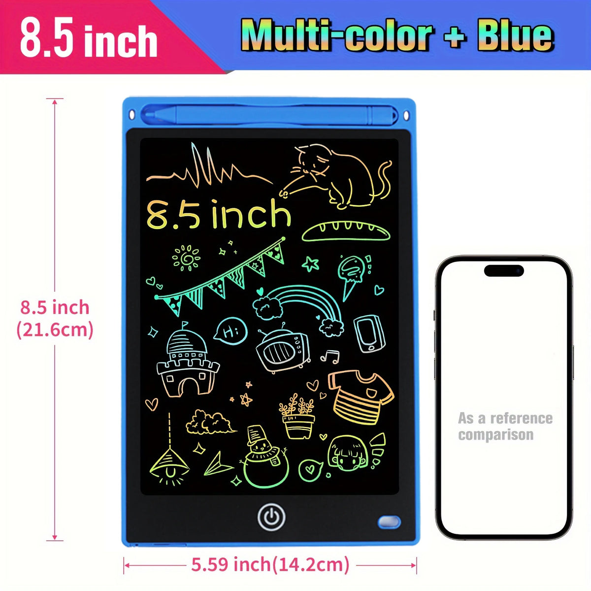 8.5" /10"/12" Drawing Board LCD Writing Tablet For Kids Montessori Educational Toys Student Magic Blackboard Birthday Xmas Gift