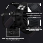 12lb Weight Vest with Reflective Stripe for Workout, Strength Training, Running, Fitness, Muscle Building, Weightlifting