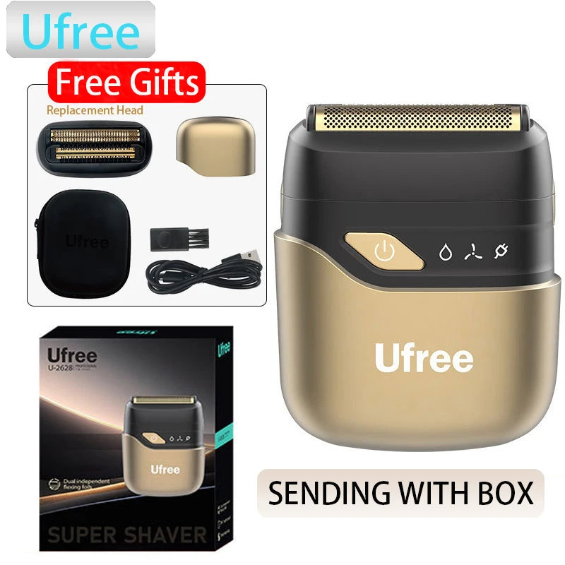 Ufree Electric Razor for Men, Foil Shaver with 2 Foil Heads,  Home appliance Electric Shaver, Wet Dry Cordless Razor, Chargeable