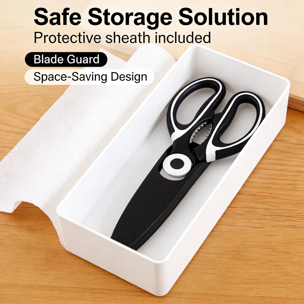 All In One Multipurpose Kitchen Scissors Heavy Duty Sharp Ergonomic Shears for Cooking Craft Office Home Daily Use