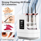 3-in-1 Electric Makeup Brush Cleaner & Dryer Fully Automatic Quick-Drying Tool No Damage to Brush Bristles Beauty Accessory