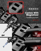 VMAN 138-IN-1 Professional Precision Electric Screwdriver Set Magnetic Bit Computer & Console Game & Phone Repair Kit Man‘s Gift