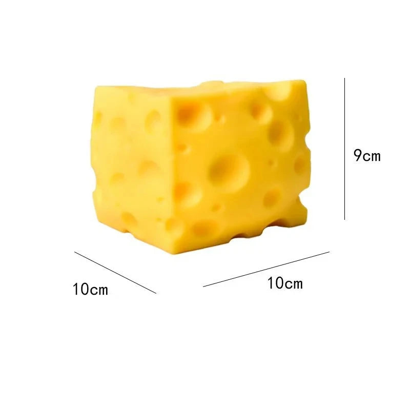 5CM Cheese Squeeze Toy Extra Large Size Cheese Squishy Fidget Toys Slow Rebound Shapeable Venting Ball for Adults Gifts 2026 New