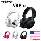 MCHOSE V9 Pro Wireless Gaming Headset 7.1Surround Sound Headphones Noise Canceling Mic Low Latency Lightweight for PS5 PC SWITCH