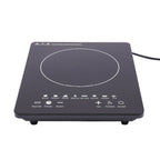 750W Electric Induction Cooker Glass PP Body 8 Presets Temp Adjustable for Dorm RV Home Restaurant & Hot Pot Use