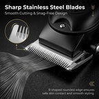 Professional 3-in-1 Electric Hair Clipper Set with LED Display, USB Rechargeable Cordless Trimmer for Men, Beard & Head Shaver Kit with Multiple Guide Combs