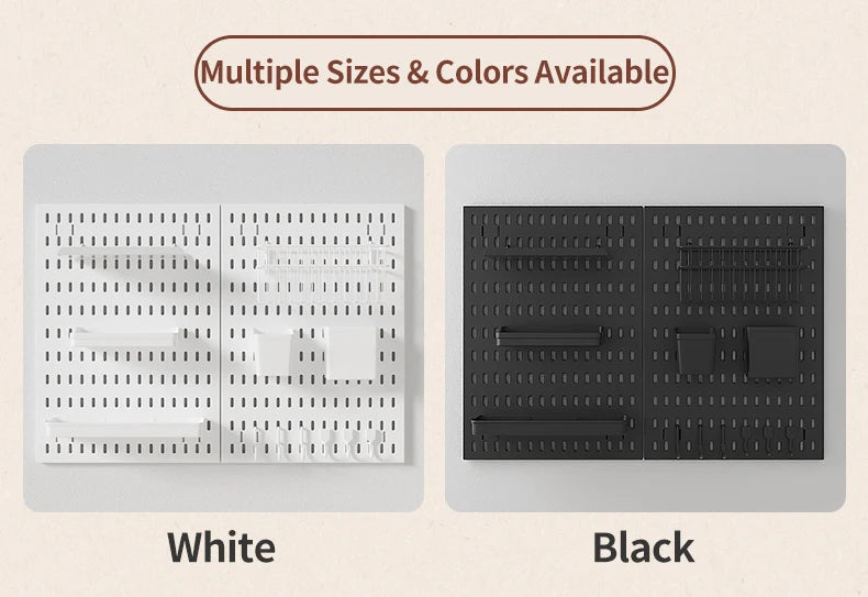 Home Study Storage Pegboard: Suitable for Displaying Figurines, Desk-Top Standing & Clip-On Storage for Furniture Items