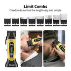 Hair Clippers for Men, Cordless Barber Clippers with LED Display 2299Hair Trimmer with Charging Base Professional Hair Clippers for Men, Cordless Barber Clipper T-Blade Beard Trimmer Foil Shaver Set, Rechargeable Electric Fad