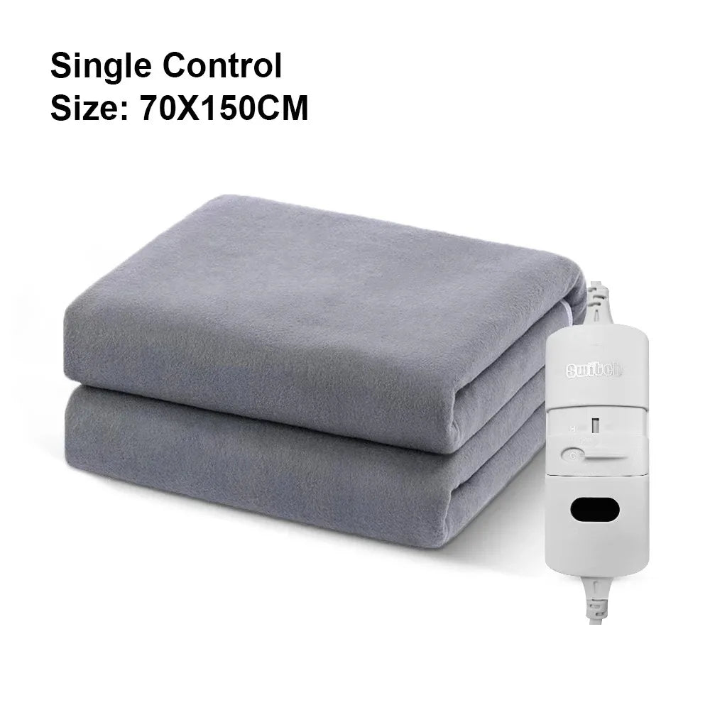 Electric Blanket 220V EU Plug Striped Printing Winter Insulation Heating Electric Blanket Constant Temperature Control