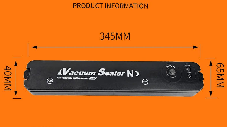 HTMCK Food Sealing Portable Home Vacuum Kitchen Helper 220V Automatic Packaging Machine Food Vacuum Sealing Machine