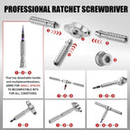 VMAN 100in1 Multifunction Ratchet Screwdriver Set Multi Magnetic Bits Mini Repair Tool Kit Household Tool For PC & Desk Etc.