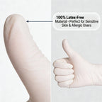 100 PCS Black Nitrile Gloves Thickened Disposable Gloves for Cleaning Hairdressing  Waterproof Dishwashing Tattoo Gloves