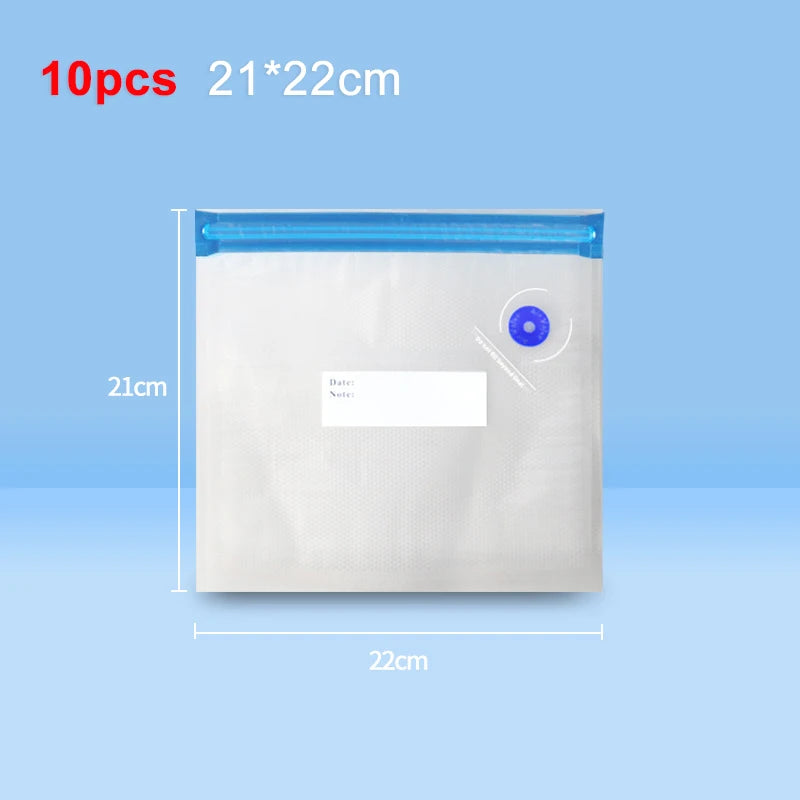 Vacuum Sealer Pump Electric Air Pump Rechargeable Automatic Sealing Machine with Reusable Vacuum Sealer Bags Food Packaging Bag