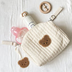 Mommy Bag Print Embroidery Mommy Bag Zipper Newborn Baby Diaper Bag Nappy Pouch Travel Stroller Storage Bags