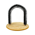 Arch Cat Self Groomer Brush, Cat Rubbing Massager Arch Door, Cat Scratching Pad Pet Hair Remover Grooming Toy