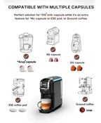 HiBREW Multiple Capsule Coffee Machine, Hot/Cold Dolce Gusto Milk Nespresso Capsule ESE Pod Ground Coffee Cafeteria 20Bar 5 in 1