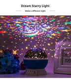 GGbingo Night Lamp Projector Starry Sky Night Light Lamp Decor Rotating Starry Nursery Moon Galaxy Projector Table Light