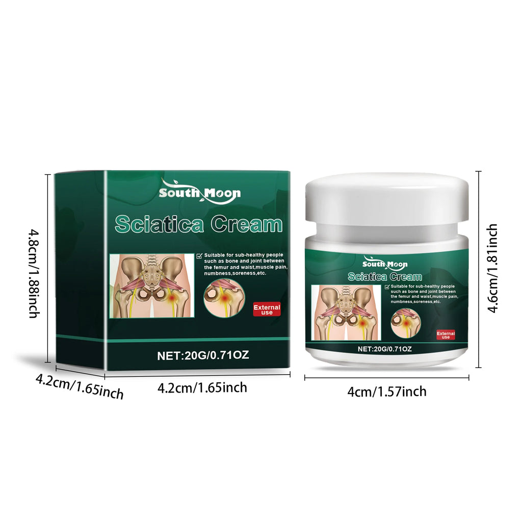 Sciatica Relief Cream Relieve Sciatic Nerve Muscle Joint Ache Soothe Waist Shoulder Hip Stiffness Numbness Body Care Ointment 20