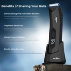 SEJOY Body Pubic Hair Trimmer for Men With Standing Recharge Dock,Balls Women Lady Shaver Hair Removal Bikini Trimmer