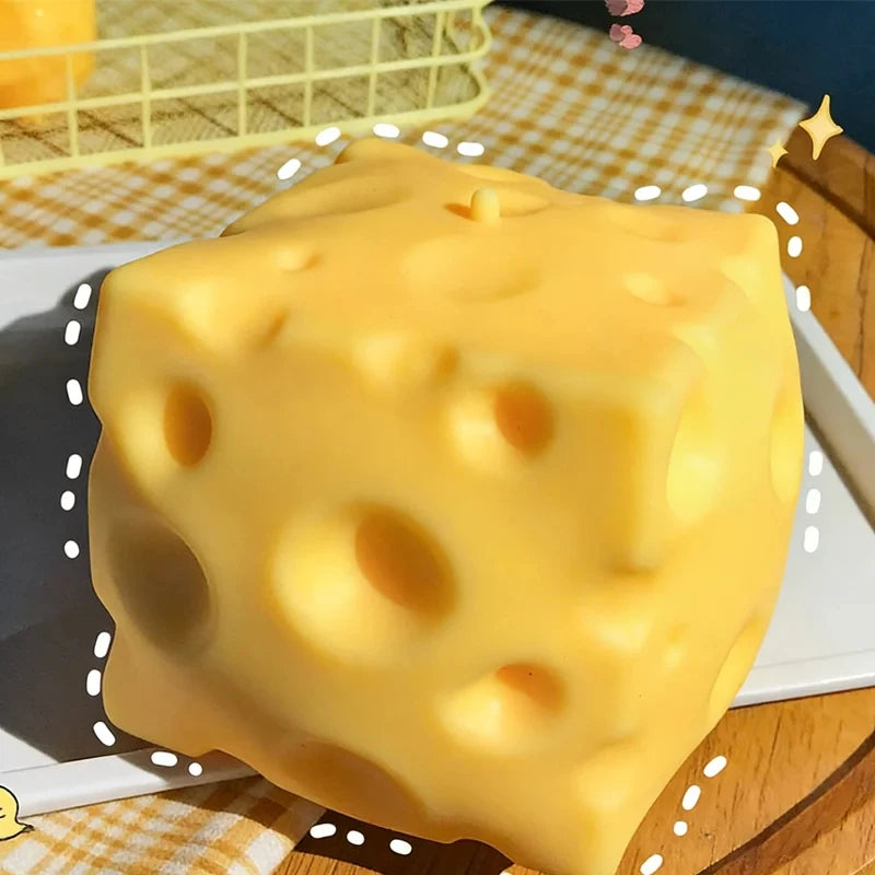 5CM Cheese Squeeze Toy Extra Large Size Cheese Squishy Fidget Toys Slow Rebound Shapeable Venting Ball for Adults Gifts 2026 New